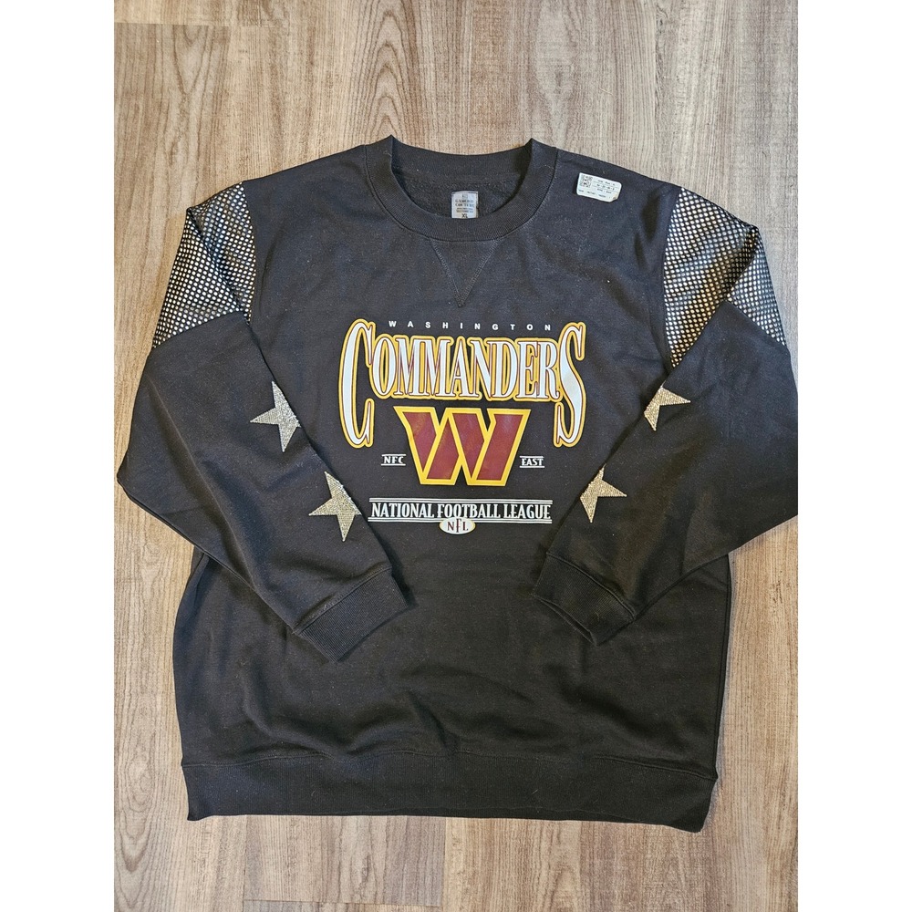 Washington Commanders Gameday Couture Sweatshirt Women's Size XL Rhinestone Star